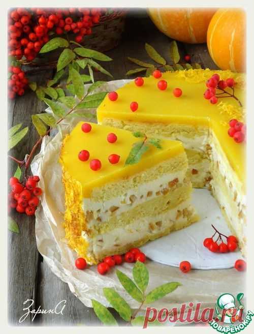 Тыквенный десертный торт - кулинарный рецепт