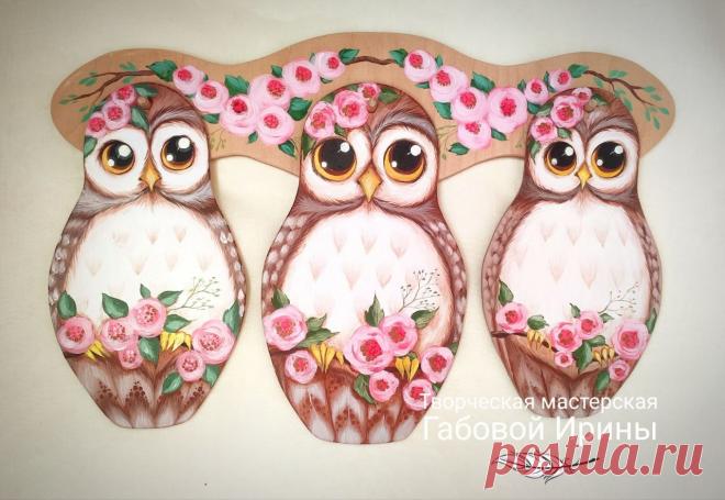 Необычный кухонный набор разделочных досок "Совушки", который украсит любую кухню.