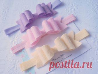 Бантики из фетра