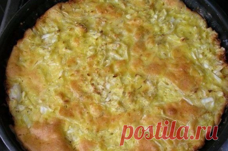 Капустный пирог для ленивых