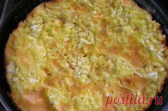 Капустный пирог для ленивых