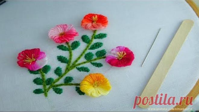 Sewing Hack with Ice Cream Stick| Hand Embroidery amazing Tricks #11|super easy embroidery trick