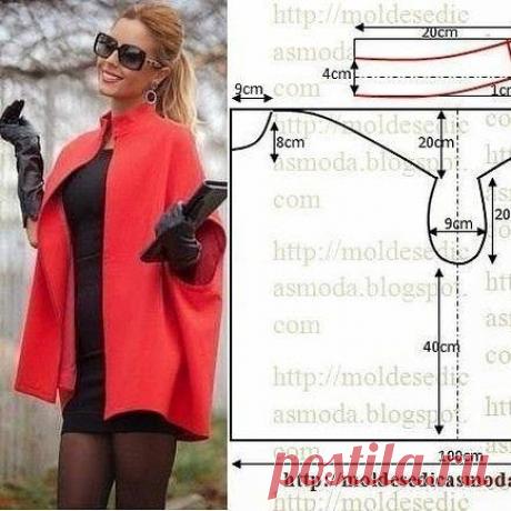 Пальто без рукавов (простая выкройка)