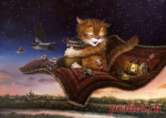 Сказочки кота Кузьмы... художник Александр Маскаев