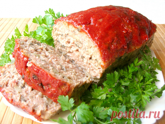 Мясной хлеб с грибами или лучшая мясная закуска — митлоф! Начну с того, что это универсальный рецепт. Мясной хлеб можно подавать в качестве горячего блюда или в виде мясной закуски, в праздничном варианте или в повседневном. Мне он нравится в виде закуски. Получается очень сочным и вкусным, с ароматом грибов. Попробовав эту мясную закуску, вы навсегда откажитесь от колбасы!