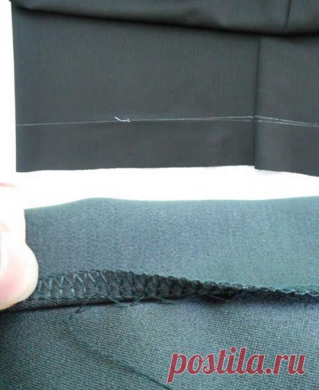 Как подшить юбку