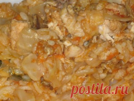 Курица (утка), тушенная с капустой - Обалденно вкусная ))) : Вторые блюда