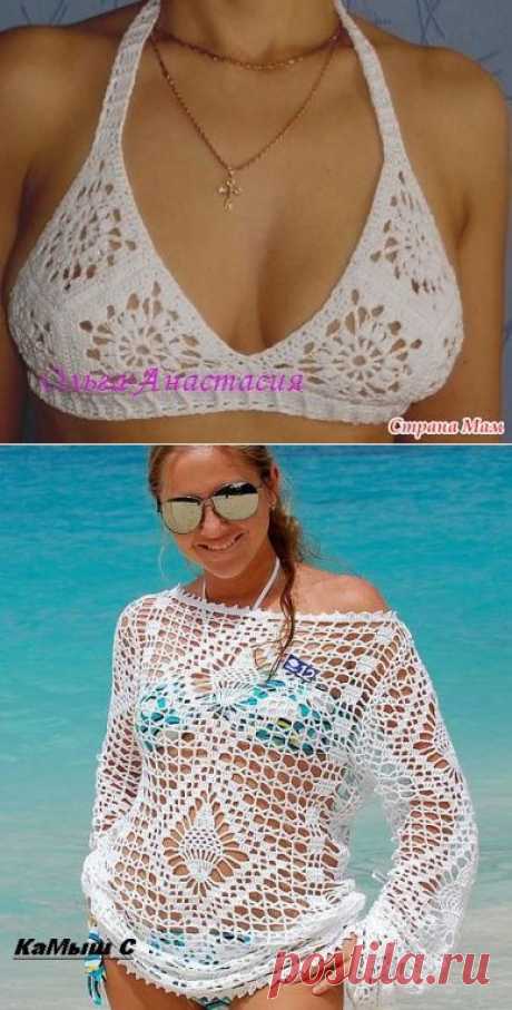 Bikinis , tuniques et leurs grilles gratuites , au crochet ! - Le blog de Anne