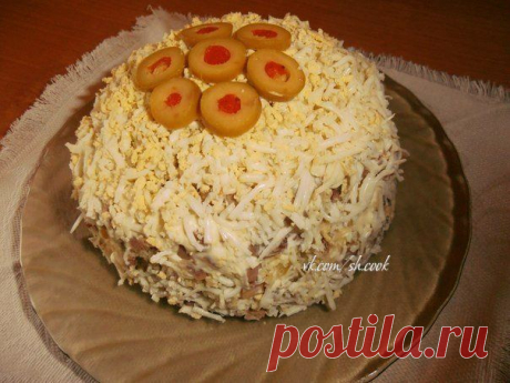 Салат с языком и сыром &quot;Праздничный&quot;