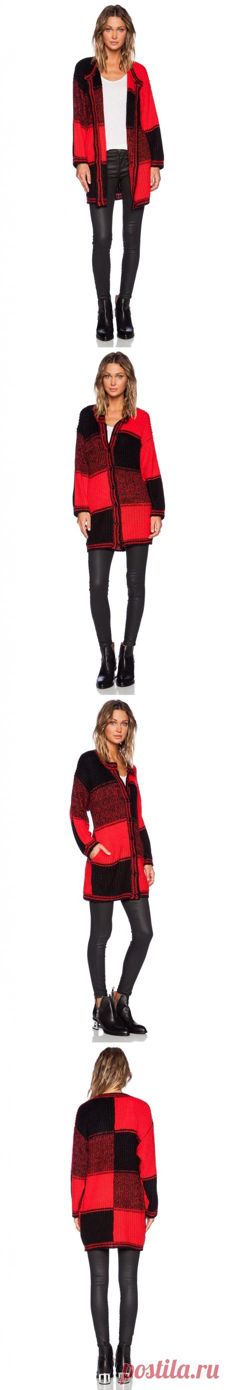 UNIF КАРДИГАН KENT в цвете Красная клетка | REVOLVE