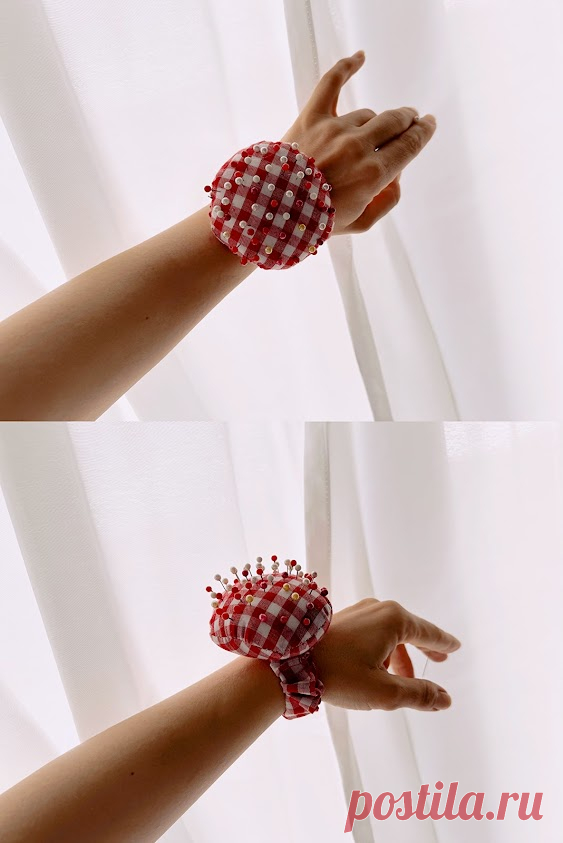 Wrist Pincushion with a Free PDF Pattern | BEGINNER SEWING - Sparrow Refashion: A Blog for Sewing Lovers and DIY Enthusiasts
