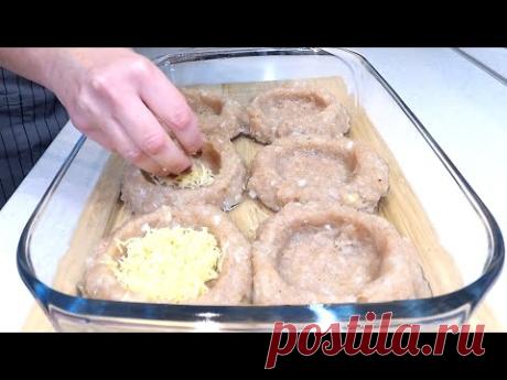 ЖУЛЬЕН В КУРИНЫХ КОТЛЕТАХ хочется готовить снова и снова! ГНЕЗДА ИЗ ФАРША С ГРИБАМИ И СЫРОМ - YouTube