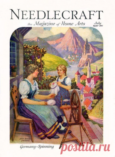Обложки журнала &quot;Рукоделие&quot; (Needlecraft) 1930-х годов.