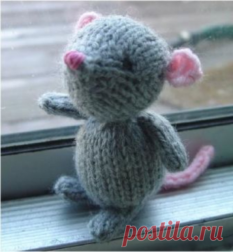 Вязаная игрушка Мышка с описанием