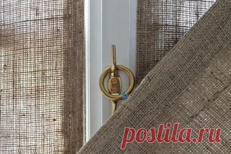 ШЬЕМ ПРОСТЫЕ ШТОРЫ ИЗ МЕШКОВИНЫ