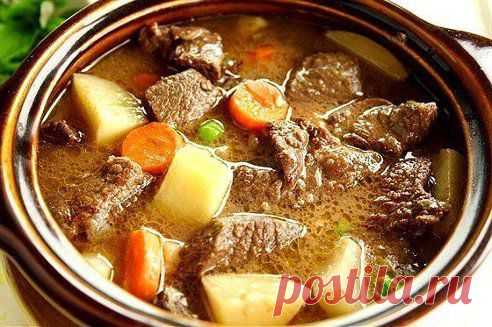 Тушёная говядина с картошкой