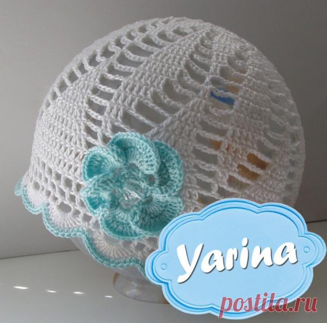 Детские летние шапочки