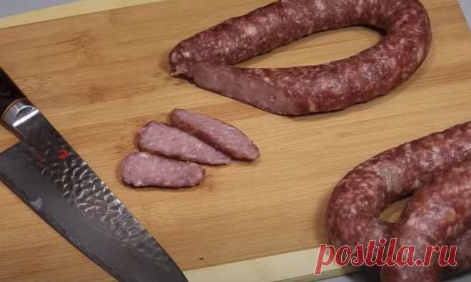 Домашняя колбаса готова за 3 часа: настоящая краковская в духовке
