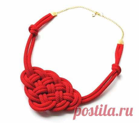 Колье из шнуров / Украшения и бижутерия / ВТОРАЯ УЛИЦА
