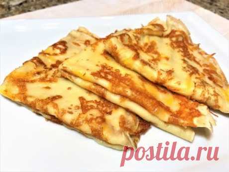 Вот Это Блинчики к Завтраку! Попробуйте новый вкус! Вы такие точно не готовили! Thin pancakes