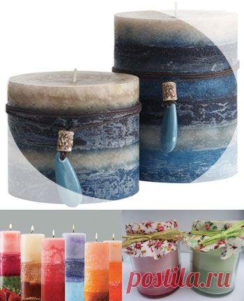 Изготовление многослойной свечи в домашних условиях