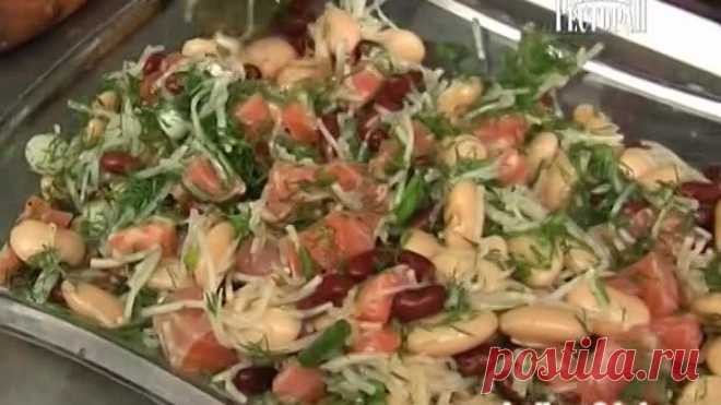 Салат из лосося