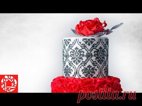 Потрясающий ТОРТ с Розой! Как украсить торт для девушки