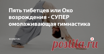 Пять тибетцев или Око возрождения - СУПЕР омолаживающая гимнастика Всего 15 минут в день для Вашей отличной формы! Упражнения ’пять тибетцев’ рассчитаны на 19 энергетических центров или вихрей, которые есть у человека. Большинство из них расположено на 12 основных суставах конечностей.