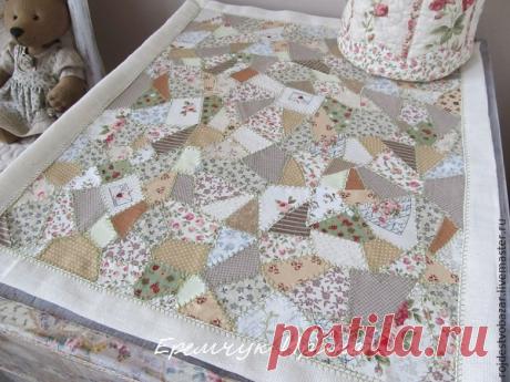 Салфетка из обрезков ткани своими руками – Ярмарка Мастеров