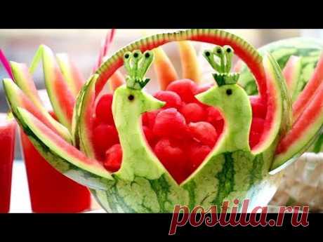 Hướng Dẫn Cắt Tỉa Dưa Hấu Hình Con Công Đơn Giản Và Đẹp