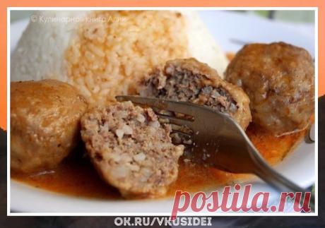 Очень вкусно и нежно. Вкуснейший рецепт. Тефтели в подливе, как в садике...
Супер идея.

Как же это вкусно - советую.