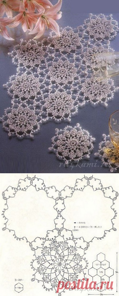 Подстаканники и салфетки крючком » Сайт 