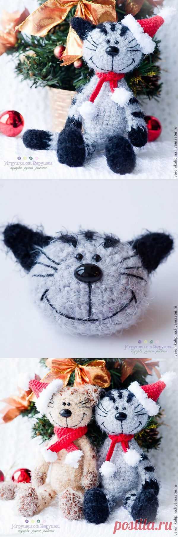 Новогодний кот Мурзик - Ярмарка Мастеров - ручная работа, handmade