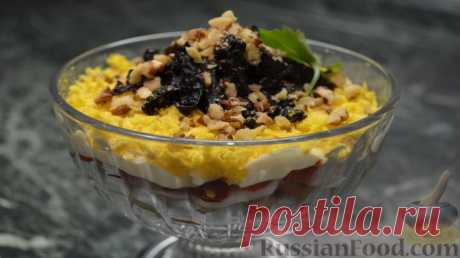 Рецепт: Салат-коктейль «Новинка» на RussianFood.com