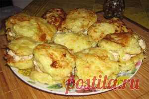Кабачковые сендвичи с курино-сырной начинкой |