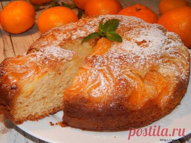 Сметанник с мандаринами.