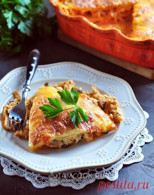 Лазанья с курицей — рецепт с фото пошагово