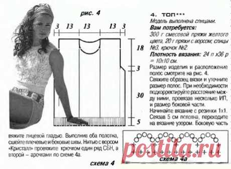 Ажурный топ