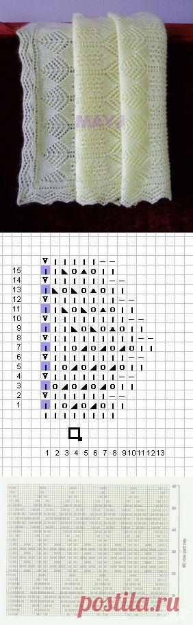 Ажурный палантин.