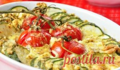 Флан от тиквички и домати