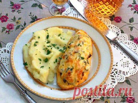 Запеченное куриное филе с вешенками - рецепты с фото