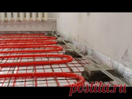Водяной теплый пол. Часть 3. Как сделать стяжку