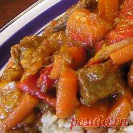 Тушеная говядина с медом 

Мясо просто тает во рту. Приготовьте на праздник! Мои гости всегда уходят довольными и сытыми. Очень просто приготовить!







Ингредиенты 

1 кг постной говядины
1 крупная луковица
1 зеленый сладк…