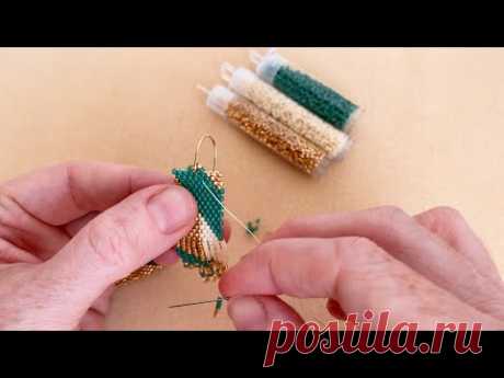 How Attach an Earring Hook Directly to Bead Weaving