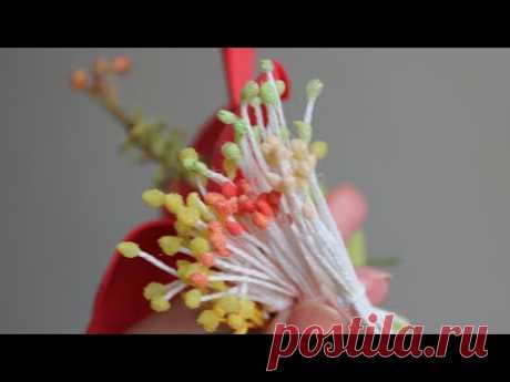 Тычинки с пыльцой своими руками / DIY Flower Stamens - YouTube