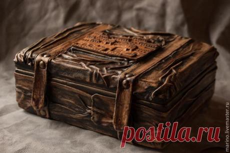 Старая шкатулка - шкатулка для украшений,шкатулка для часов,шкатулка в подарок