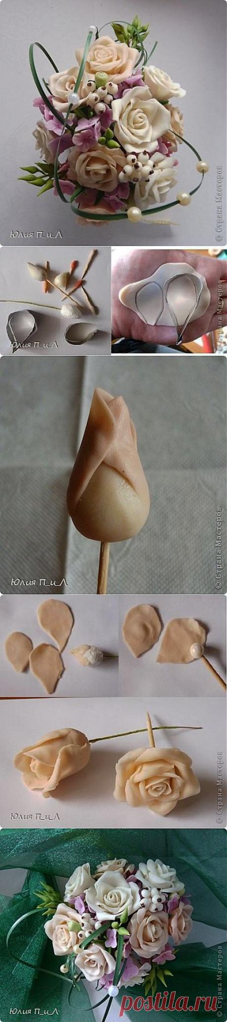 Розовые «секреты» и не только(&quot;холодный фарфор&quot;)МК | Страна Мастеров
