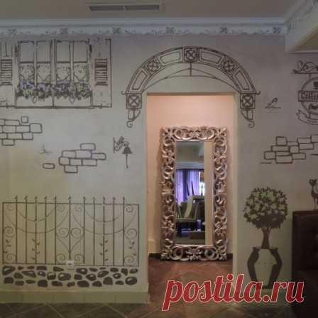 Использование техники сграффито в интерьере
#сграффито #интерьер #дизайн #отделкастен #ремонт