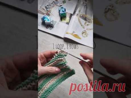 Фантазийный фоновый узор спицами❤️🧶knitting pattern.