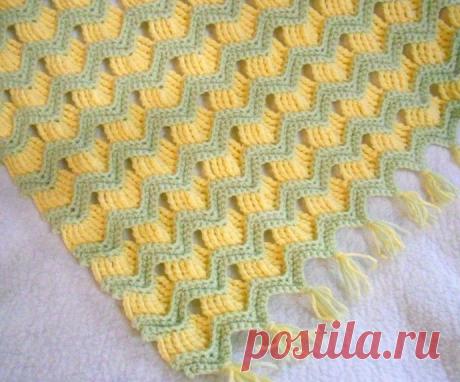 Интересный узор крючком, в копилку мастерицы